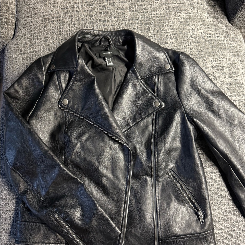 Forever 21 Black Leather Jacket